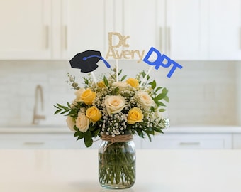 2026 DPT Graduation Table Centerpiece Set, DPT Graduation Decorations, Personalized 2026 DPT Party Supplies for Physical Therapist Graduate
