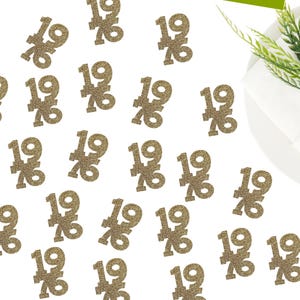 50th Class Reunion Decorations, 1976 Confetti for 50 Year Class Reunion Party Tables, 25 Pieces Per Pack