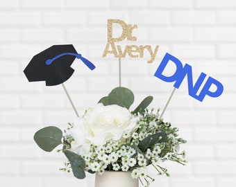 2024 DNP Graduation Table Centerpiece Set, DNP Graduation Decorations, Personalized 2024 DNP Party Supplies for Nursing Graduate