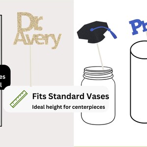 2026 PhD Graduation Table Centerpiece Sticks, PhD Graduation Decorations, Personalized 2026 PhD Party Supplies for PhD Graduate image 7