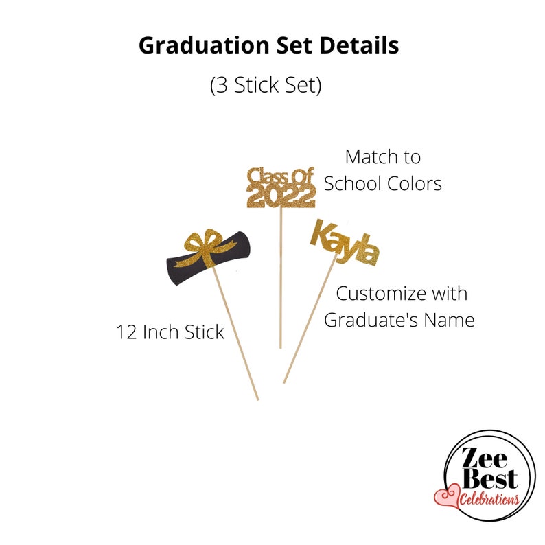 Graduation Decorations 2022 Graduation Centerpieces 2022 Etsy