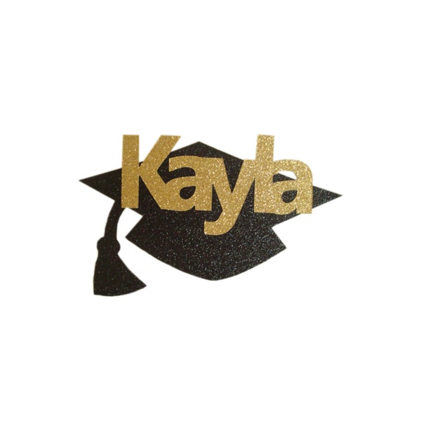 Custom Name Graduation Cap Cut Outs, Graduation Decorations 2024, Graduation Mason Jar Tags, 8th Grade Graduation Decorations