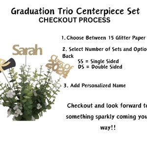 Graduation Centerpieces 2024, Graduation Decorations, Grad Party Decor, Class of 2024 Graduation Centerpiece image 8
