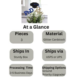 2026 PhD Graduation Table Centerpiece Sticks, PhD Graduation Decorations, Personalized 2026 PhD Party Supplies for PhD Graduate image 3