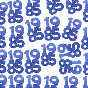 Class of 1985 Table Confetti, 40th High School Reunion Decorations, 1985 Confetti for 40 Year Class Reunion Party Tables