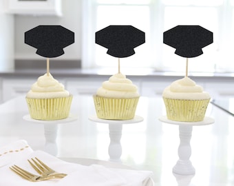 PhD Tam Graduation Cupcake Toppers, Doctor of Philosophy Graduation Decoration for Doctoral Degree Party, Food Picks for PhD Party
