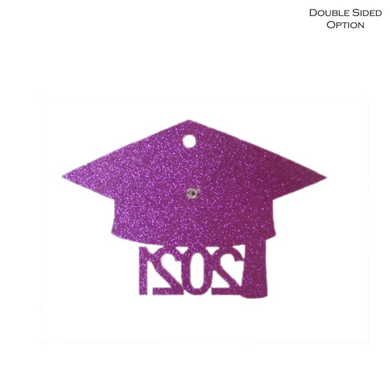 Graduation Cap Cutout Set of 3 Class of 2021 Mason Jar Tag Preschool Graduation 2021 Tags Grad Cap