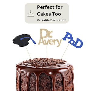 2026 PhD Graduation Table Centerpiece Sticks, PhD Graduation Decorations, Personalized 2026 PhD Party Supplies for PhD Graduate image 9