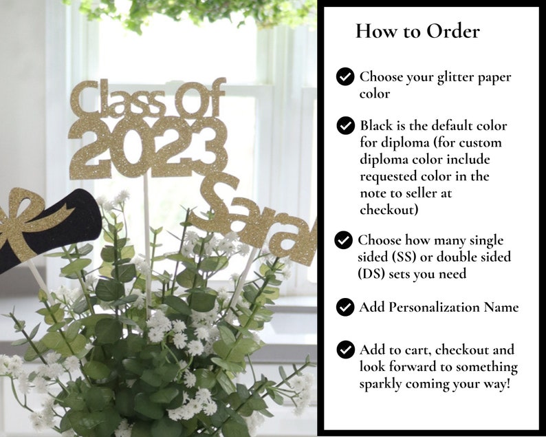 Graduation Centerpieces 2023 Graduation Decorations Grad Etsy