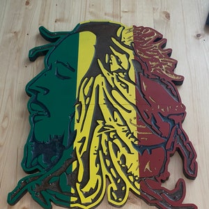 Bob Marley wall art room decor.