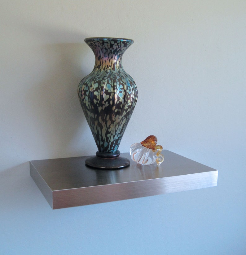 Metal Floating Shelves 3 Finish Options Custom Sizes Etsy