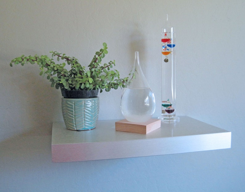Metal Floating Shelves 3 Finish Options Custom Sizes Etsy
