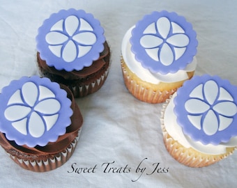 Set of 12 Sophia the 1st First Fondant Edible Cupcake Toppers
