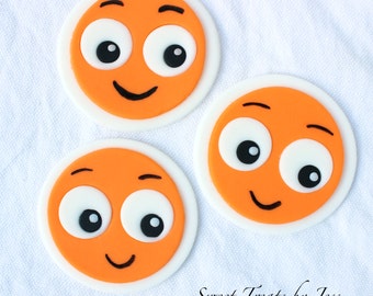 Set of 12 Finding Nemo Edible Fondant Cupcake Toppers