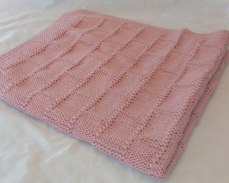 Hand shops Knit Baby Blanket in Pink, Baby Shower Gift, Baby Girl Gift, Pink Baby Afghan, Basket Weave, Housewarming Gift, Lap Afghan, Lap Blanket
