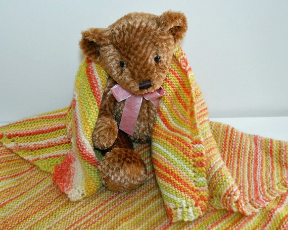 Bebe Afghan Couverture Bebe Tricot A La Main Rayures Etsy France Bebe Afghan Couverture Bebe Tricot A La Main Rayures Etsy France