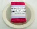 Large Cotton Dishcloth\/ Washcloth in Hot Pink, Hand Knit, 8 Inches, Make Your Own Set, Housewarming Gift, Baby Shower Gift, Stocking Stuffer