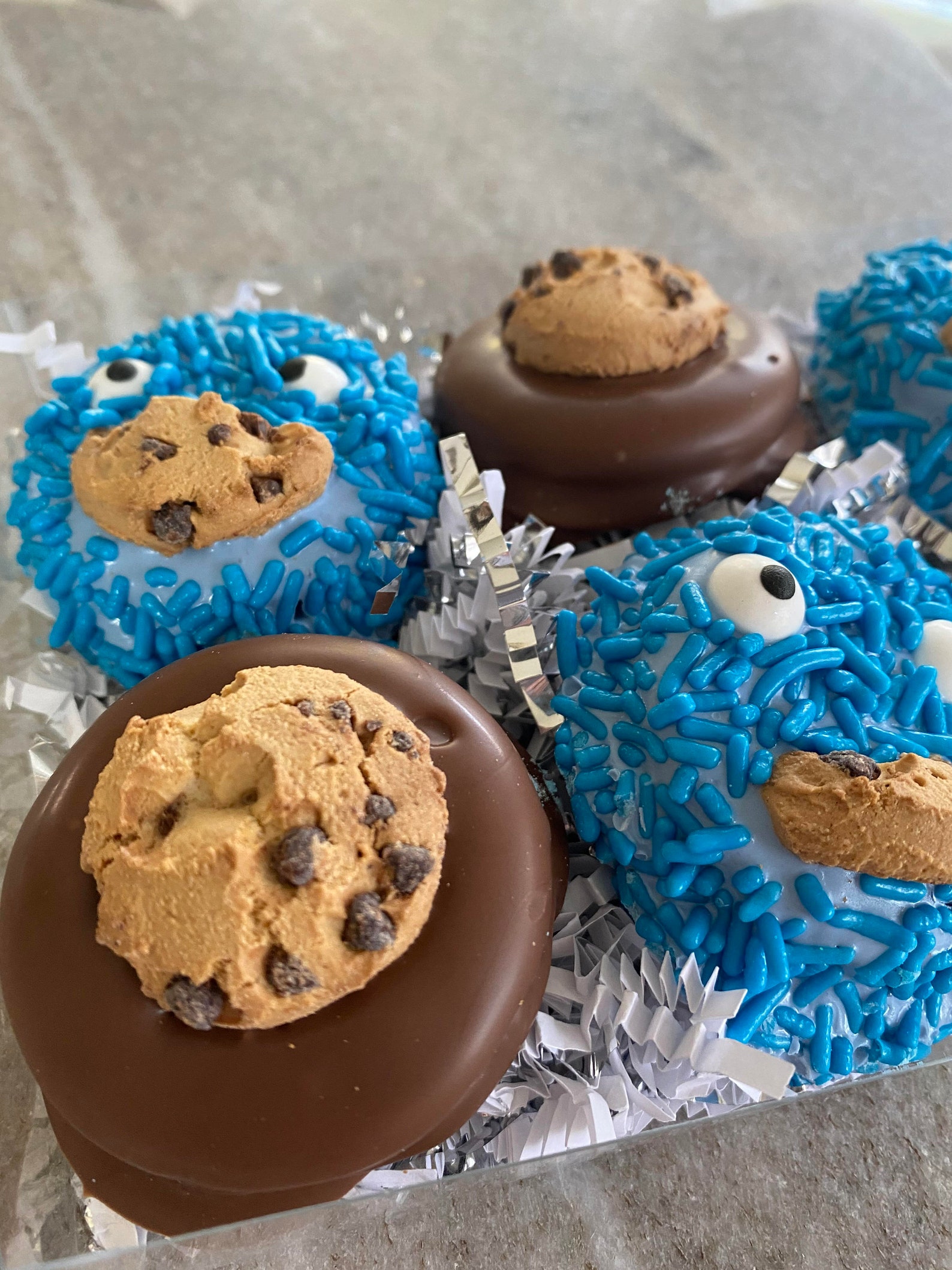 Cookie Monster Chocolate Oreo Cookies Etsy