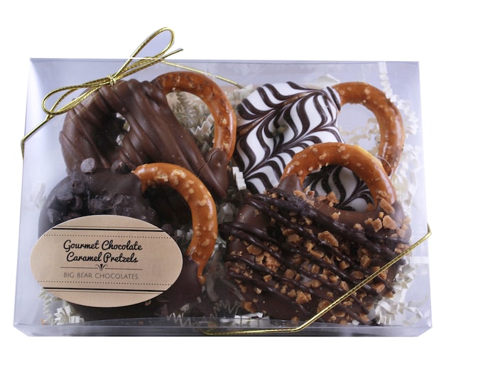 Chocolate Caramel Pretzel Twists