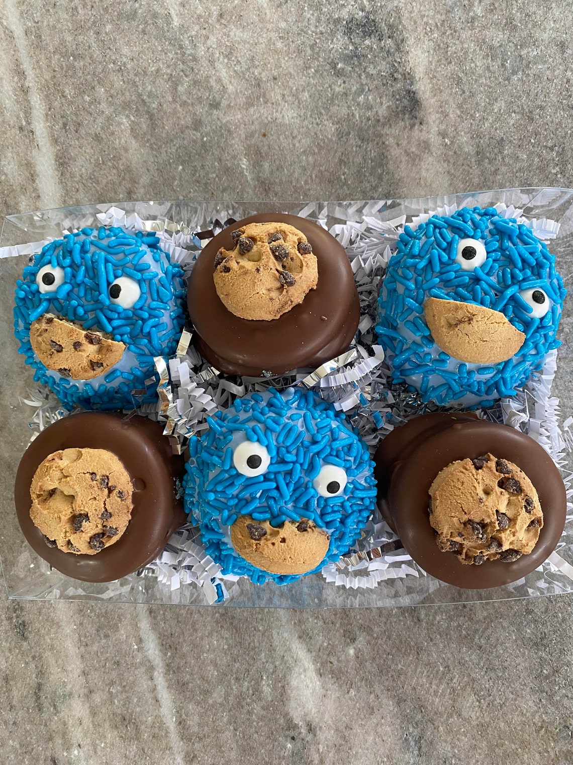 Cookie Monster Chocolate Oreo Cookies Etsy
