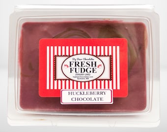 3/4 lb. Huckleberry Chocolate Fudge