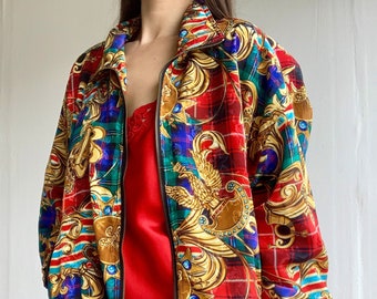 80's Clipper Bay Printed Bomber