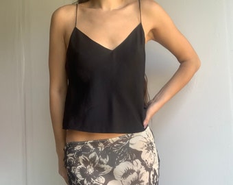90s Black Cropped Cami