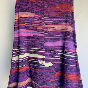 SALE: Christian Lacroix Purple and Pink Abstract Skirt image 8