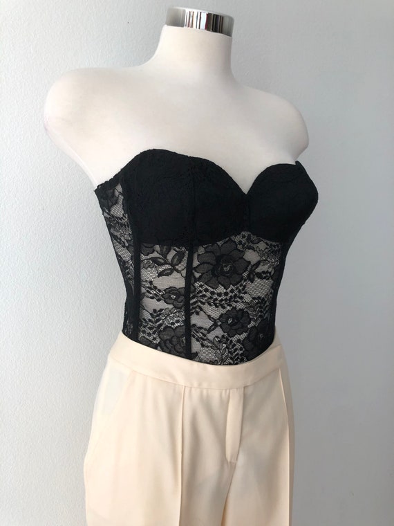 Vintage La Perla Black Lace Bodysuit