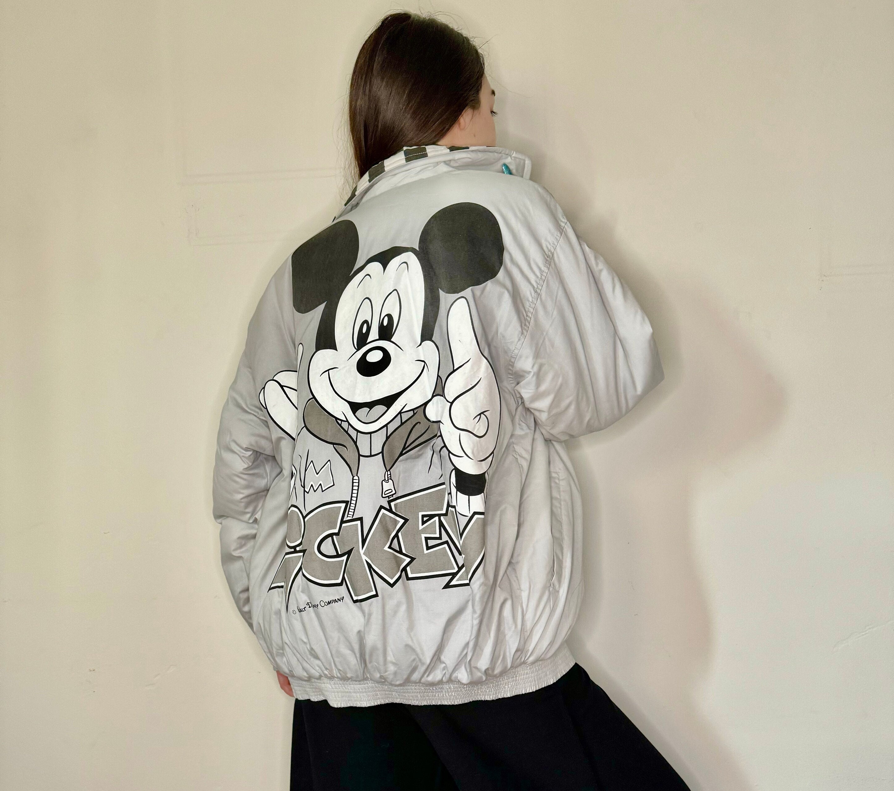 Vintage 80 s Mickey Mouse Reversible Bomber Jacket Etsy
