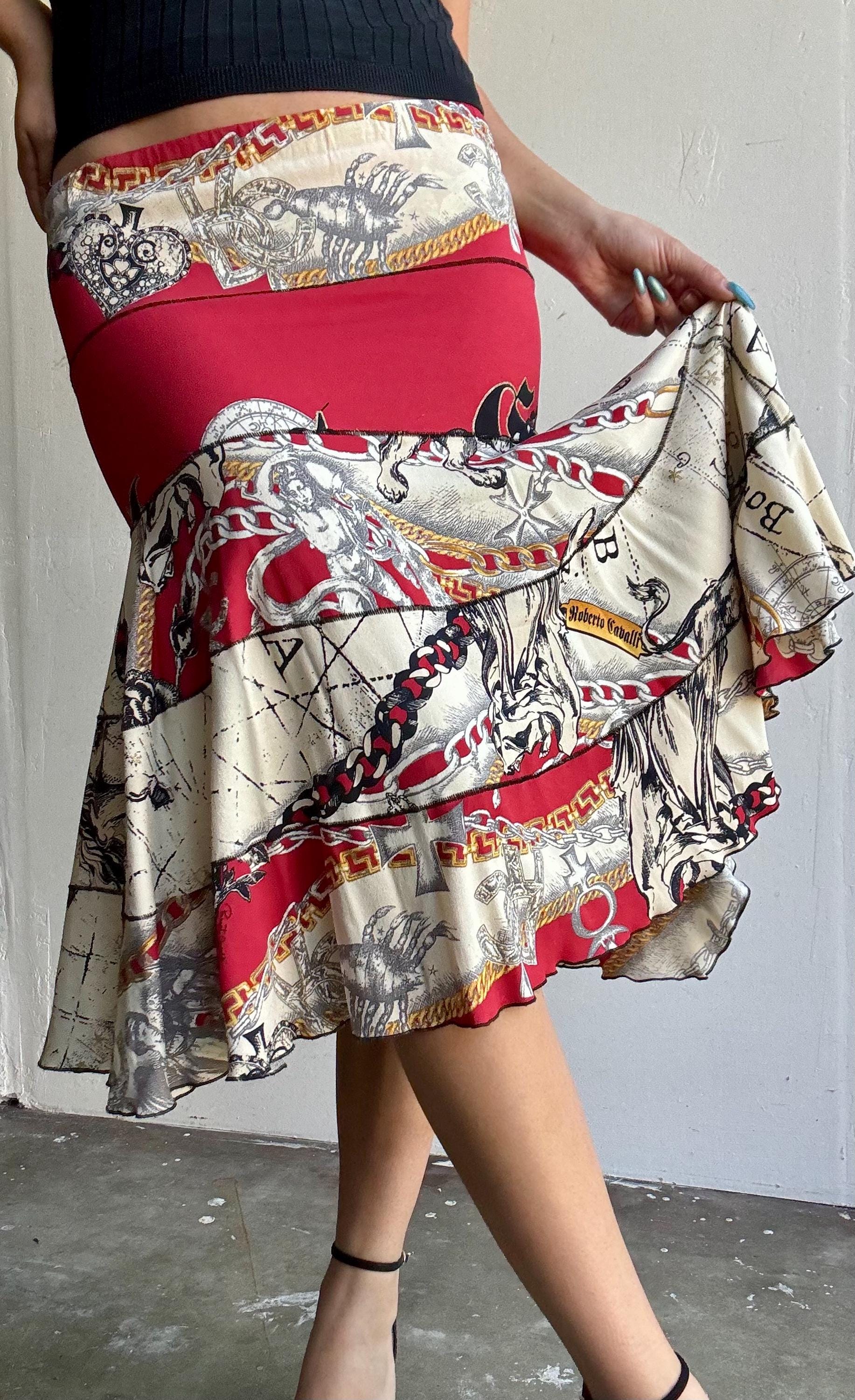 Y2k Roberto Cavalli Skirt - Etsy