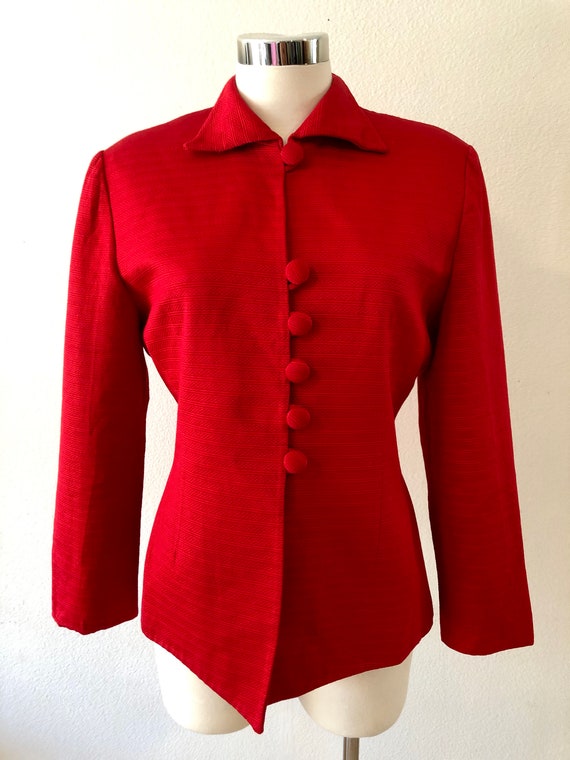 Vintage Christian Dior Red Blazer