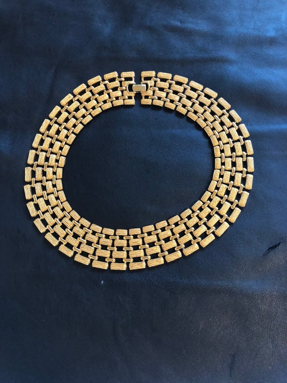 Vintage Napier Gold Chain Necklace - image 3