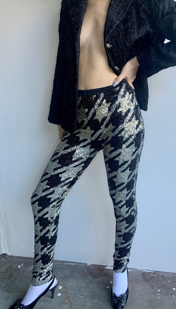 Pink Soda Star Sequin Leggings
