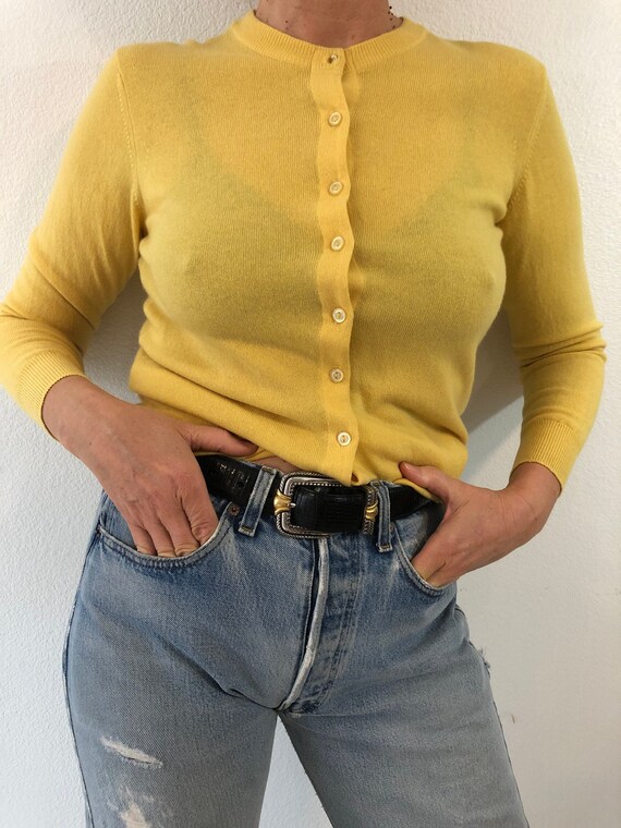 Vintage Lyle \u0026 Scott Yellow Cashmere 