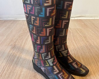 Vintage Fendi Gummistiefel