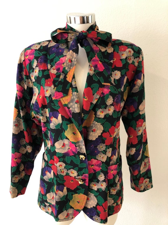 Vintage 80’s Ungaro Floral Jacket
