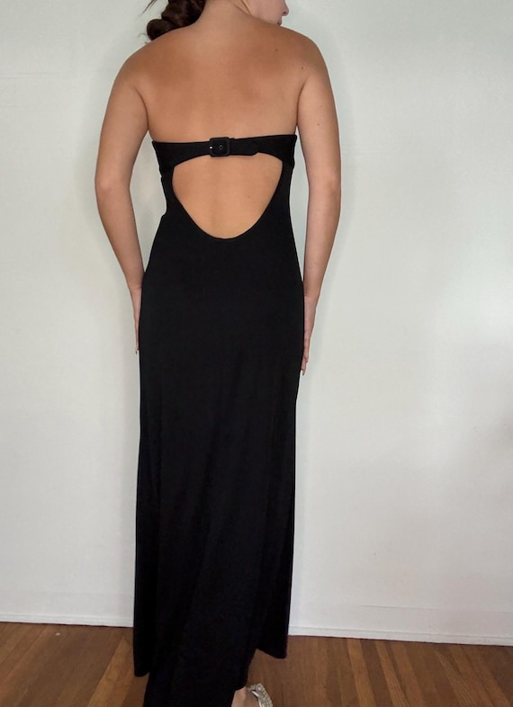 navy blue dress for baby girl BCBG Long Halter Red Lace Backless Dress by BCBG Maxaria