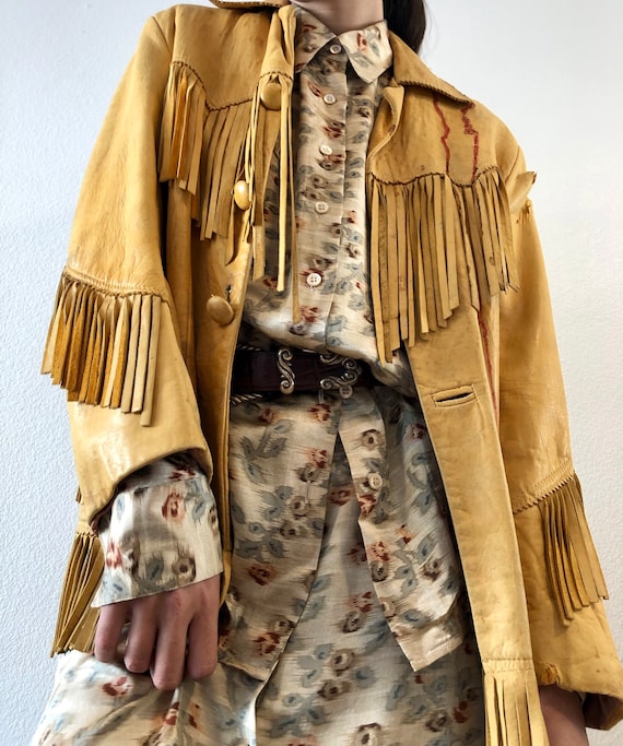 Cowboy 70's Fringe Leather Jacket