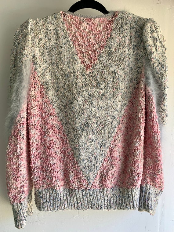 Betty Bardovi Handmade Knit Puff Sleeve Sweater w… - image 7