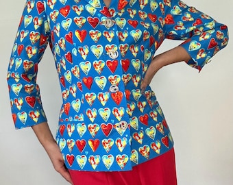 Gianni Versace 1997 Heart Blazer