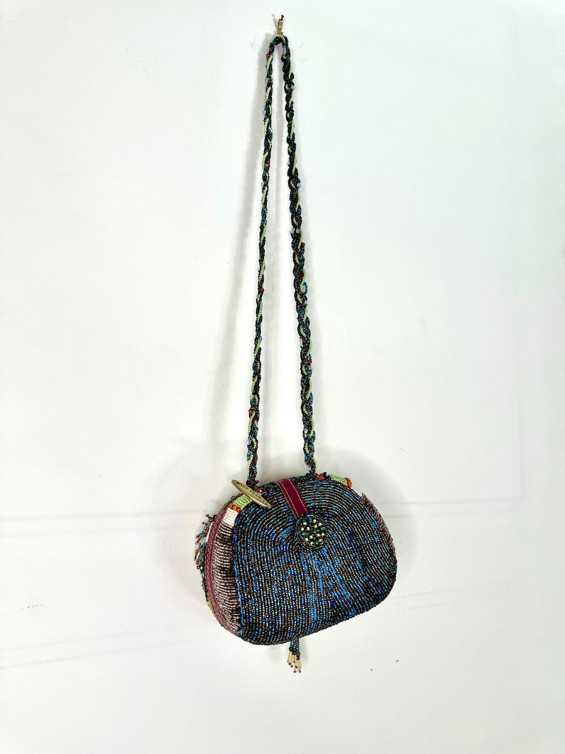 Y2K Mary Francis Beaded and Jeweled Shoulder/Crossbody Mini Bag image 4