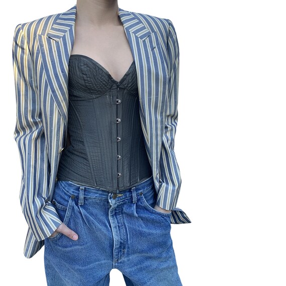 Rossini Italy Boyfriend Striped Blazer