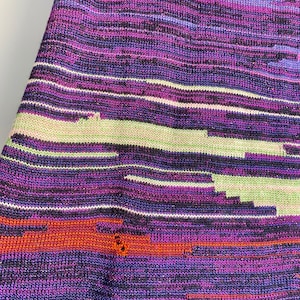 SALE: Christian Lacroix Purple and Pink Abstract Skirt image 9