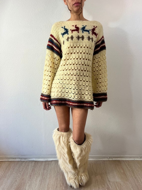 Vintage Alex Colman Sportswear Knitted Mini Dress