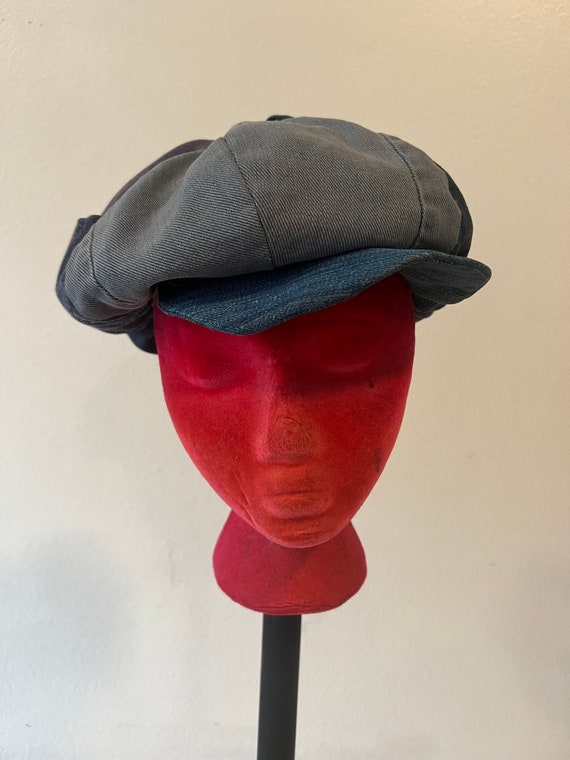 Vintage Denim Patchwork Cap