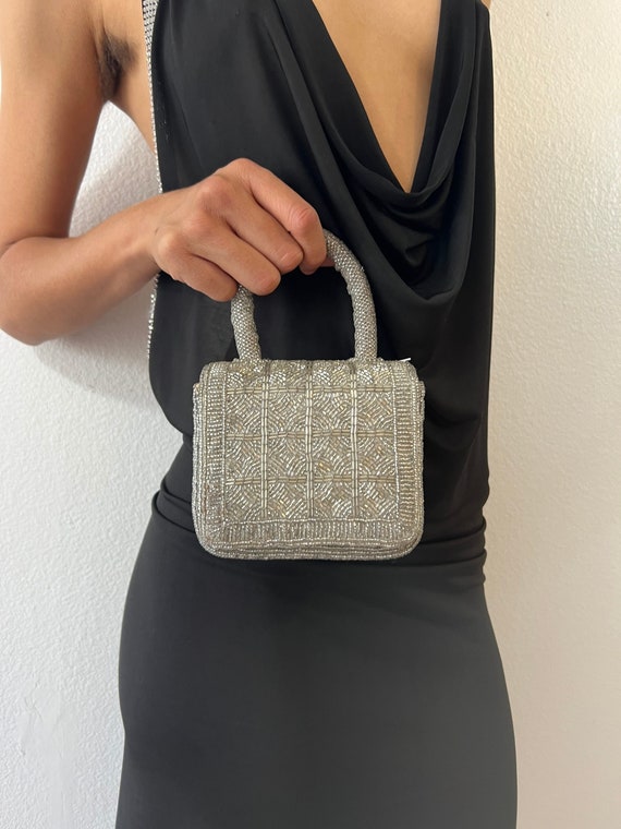Bolso pequeno Vintage Privilege plateado Etsy Mexico