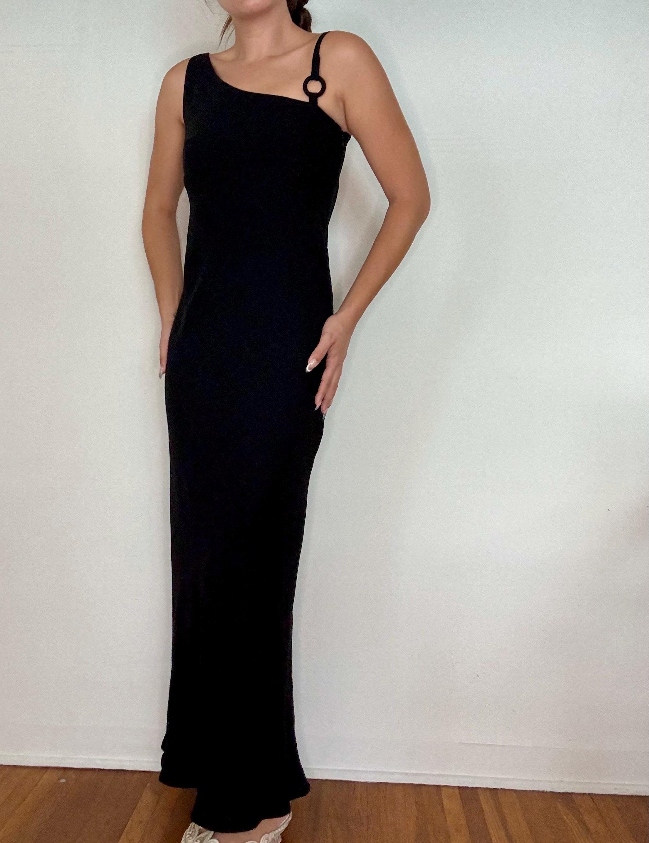 Vintage 90's Black Long Dress
