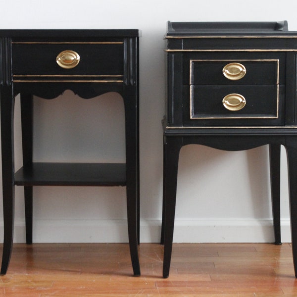 Black Nightstands Etsy