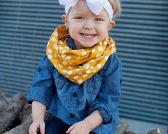 Mustard Yellow Baby Toddler Child Infinity Scarf